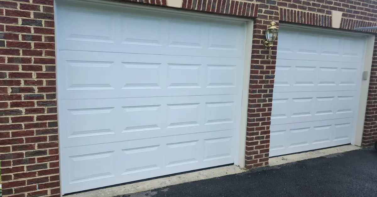 new garage door project finished